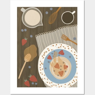 Breakfast pancakes Posters and Art